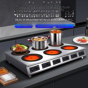 Table de cuisson électrique commerciale à 2 brûleurs en céramique lisse avec commande tactile 3500W haute puissance - Product Image 5