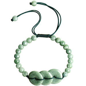 Pulsera de Jadeíta Natural en Forma de Donut, Joyería para Mujer, Diseño Original, Regalo con Certificado de Tasación SL144 - Product Image 5