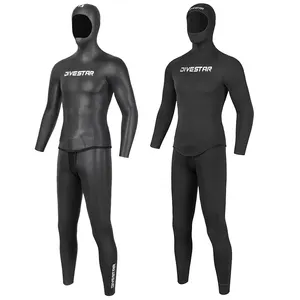 DIVESTAR Super ยืด Freediving ชุดว่ายน้ำ,ออกแบบที่กำหนดเอง Neoprene Smoothskin Freediving ชุด