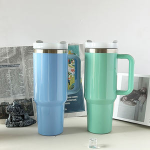 Vaso Térmico <span class=keywords><strong>de</strong></span> Viaje <span class=keywords><strong>de</strong></span> Acero Inoxidable <span class=keywords><strong>de</strong></span> Doble Pared con Logotipo Personalizado, 30oz/40oz, Diseño sin Tallo - Product Image 4