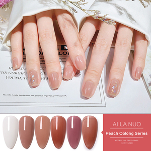 AILANUO, recién llegado, 6 colores, 15ml, Gel UV inodoro para todas las estaciones, etiqueta privada/Logotipo, UV LED, capa superior y Base, esmalte de Gel de uñas de resina - Product Image 2