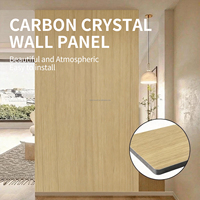 Panneaux muraux en feuilles de cristal de carbone, ignifuges, imperméables, design européen moderne, utilisation domestique et en salle de sport, installation rapide et sans joint.