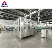 Ligne de production de remplissage de boissons gazeuses entièrement automatique 3 en 1 pour bouteilles en plastique, capacité de 6000 BPH