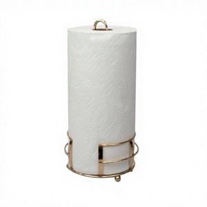 Metal Tissue Paper Roll Holder With Highest Quality Customized Size And Shape Gold Metal Napkin Tissue Holder - Product Image 1