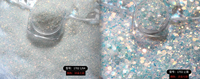 Paillettes hexagonales multicolores mélangées, paillettes épaisses blanches irisées pour le corps, le visage, l'artisanat, la décoration