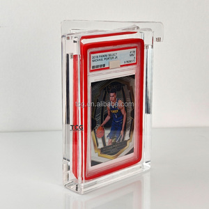 TCG เคสใสสำหรับ2020 <span class=keywords><strong>Panini</strong></span> SELECT GOLD DISCO <span class=keywords><strong>prizm</strong></span> #292 Deni avdija 7/10 PSA พร้อมเคสกันกระแทกแบบอะคริลิค10มม. - Product Image 1