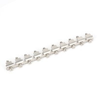 Pont fixe FBI 10-14 pour borniers de 14 mm, barre de raccordement à 10 positions pour connecteurs de borniers modulaires sur rail DIN