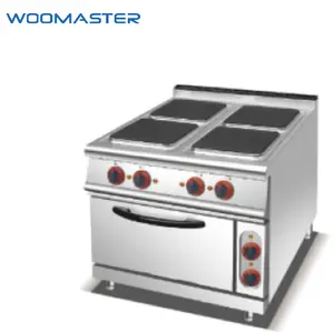 Woomaster वाणिज्यिक रसोई उपकरण उच्च गुणवत्ता के साथ 4/6 प्लेट इलेक्ट्रिक कुकर ओवन होटलों के लिए
