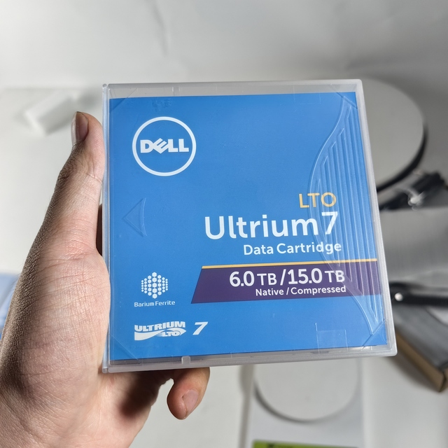 Del EMC LTO-7 Ultrium 7 Data Cartridge for AL15SEB18EQY 6TB/15TB Compressed Tape LTO-7/LTO-8 Tape Drive 1 Year Warranty