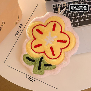 Coral Fleece Cartoon Flower <b>Hand</b> Towel 20x19 Cm Extra Large Soft Absorbent For Baby Face <b>Washing</b> Home Use - Product Image 4