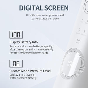 डिजिटल बैटरी डिस्प्ले और पानी के दबाव स्तर प्रदर्शन के साथ मौखिक सिंचाई पानी के लिए सफेद करने वाला टैबलेट - Product Image 2
