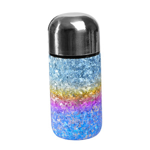 Mini tasse isotherme de poche en titane pur de 150 ml avec couvercle à dôme rond, bouteille d'eau isolée à double paroi en titane - Product Image 6