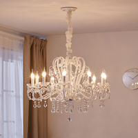 Lustre en cristal K9 français romantique à succès, luminaire suspendu de luxe pour chambre à coucher, salon, décoration intérieure