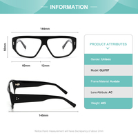 Lunettes optiques SENTA de haute qualité à monture épaisse en acétate, lunettes de luxe surdimensionnées en acétate, personnalisables