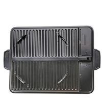 Poêle de cuisson rectangulaire antiadhésive en alliage d'aluminium avec revêtement en pierre Maifan de qualité supérieure, compatible gaz et induction, design moderne, pot en pierre naturelle