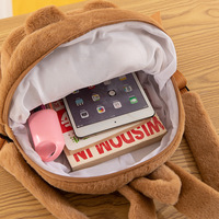 Sac à dos en peluche Capybara Kawaii, sac bandoulière polyvalent et amusant en forme de Capibara, sac fourre-tout grande capacité, sac d'école