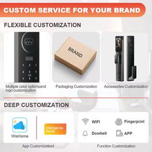 3D Nhận dạng khuôn mặt thông minh khóa cửa tự động sinh trắc học RFID <span class=keywords><strong>IC</strong></span> thẻ Wifi ứng dụng an ninh máy ảnh vân tay ổ khóa kỹ thuật số - Product Image 6