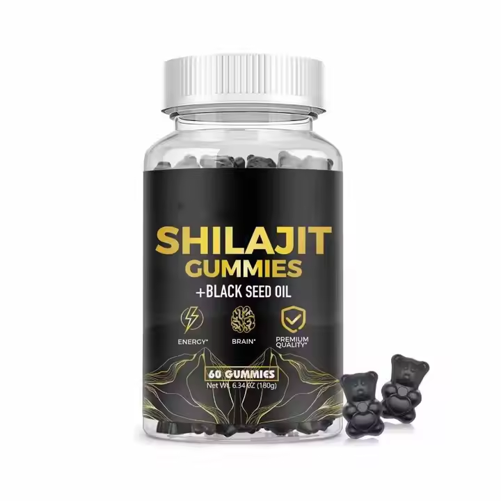 OEM Shilajit Gummies, продукты для здоровья, добавки для поддержания энергии, чистые гималайские шиладжитские мармеладжи для мужчин и женщин
