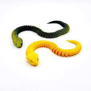 Nouveauté 2025 : Serpent Vipère Réaliste Imprimé en 3D, Articulations Mobiles, Simulation d'Animaux en Plastique, Services de Fabrication, Cadeau - Product Image 4