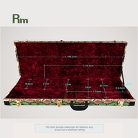 Rm Hot Sale Leather Electric Guitar Case Portable Standard Hard Case