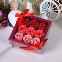 Coffret cadeau de savon artisanal parfumé à la rose C-192 OEM pour la fête des mères, la Saint-Valentin, la fête des pères, Noël et les cadeaux de mariage