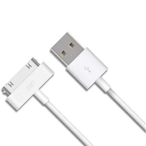 30 Pins Cord Adapter Accessories Nano Touch Charging Data Cable USB Charger For Iphone 4S 3G 3gs Ipad 1 2 3 IPod Mobile Phone