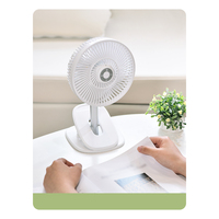Ventilateurs de bureau rechargeables électriques USB avec télécommande, mini ventilateurs portables personnalisés à pince silencieux pour la maison
