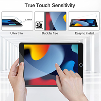 Protection d'écran en verre trempé 2.5D anti-choc et anti-espion, dureté 9H, 0.3mm, pour iPad 7/8/9 10.2 pouces - Vente Flash
