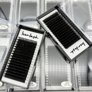 Matte Đen Lash khay cá nhân Lash mở rộng nhãn hiệu riêng tùy chỉnh Lash hộp bán buôn khối lượng lông mi mở rộng - Product Image 6