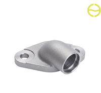 Raccord coudé en acier inoxydable OEM certifié ISO9001, fabriqué par procédé de soudure à la cire perdue au silicat de silice, usiné CNC, par une fonderie d'acier