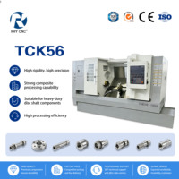 Tour CNC horizontal robuste TCK56-1000, déplacement de l'axe Z de 1050 mm, broche de 4500 tr/min pour le tournage de longs arbres et de tuyaux