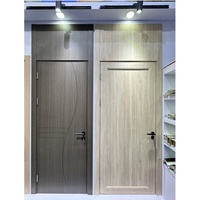 Design moderne Chambre à coucher Porte pliante insonorisée Usine directe Teck Bois massif WPC PVC Surface finie