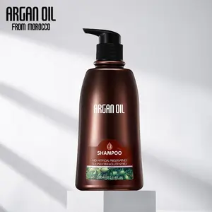 Özel etiket şampuan fas Argan yağı Keratin nem ipeksi yumuşatma şampuan ve saç kremi