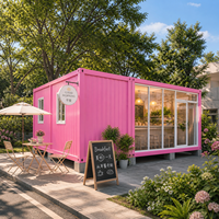 Casa Contenedor Plegable Portátil Prefabricada Impermeable de 20, 30 y 40 Pies con Cocina, Expandible y de Envío Rápido