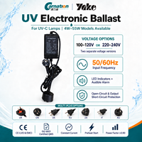 Ballast électronique UV à courant constant Yake 4W-16W CE(LVD/EMC) 110V/220V 50/60Hz pour lampe germicide UVC à mercure basse pression, garantie 1 an