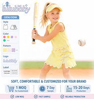DH ODM Ensemble de vêtements de sport pour filles, boîte mystère, tenue de yoga, ensemble de vêtements de sport pour enfants, robe de tennis, jupe-short, style aléatoire, prêt à expédier, logo personnalisé