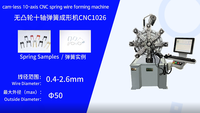Máquina Automática para Fabricación de Resortes CNC1026 |   Equipo de Doblado Multi-Eje para Resortes de Compresión y Torsión |   CannYu&Gold Lion