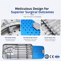 Kit d'instruments de reconstruction articulaire en acier inoxydable pour dislocation de l'épaule, guide de perçage orthopédique et kit de visée pour arthroscopie