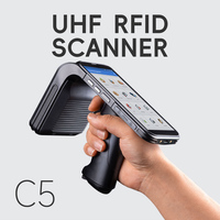Terminal Portátil Profesional Android UHF RFID con Escáner de Código de Barras 2D, PDA Impinj E710 para Logística y Gestión de Activos de Almacén