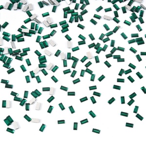 OLeeya Vente en gros de strass pour ongles en verre 2*4mm, lot de 1440 pièces, pierres rectangulaires multicolores, bijoux 3D pour ongles - Product Image 3