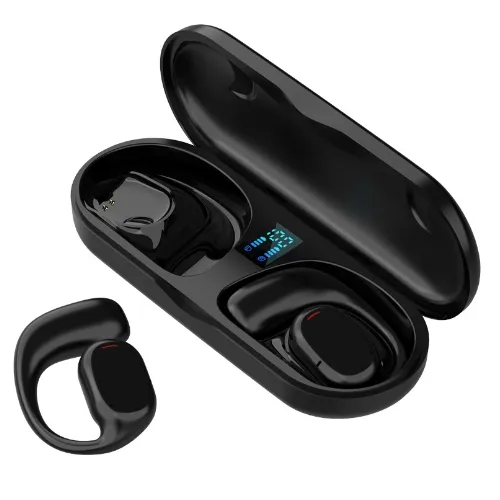 Fone de ouvido Bluetooth sem fio para mãos livres V5.0 Fone de ouvido com microfone 24 horas 60 dias de espera