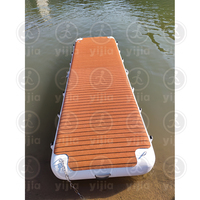 Rampe d'accès gonflable portable sur mesure, ponton flottant gonflable en Drop Stitch, plateforme de quai gonflable pour mer/rivière