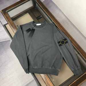 <span class=keywords><strong>Pull</strong></span> décontracté marron vintage délavé style créateur pour homme – Collection Printemps - Product Image 3