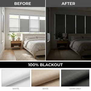 Stores alvéolaires occultants sans cordon, résistants à l'humidité, écoénergétiques et insonorisants pour chambre à coucher - Product Image 5