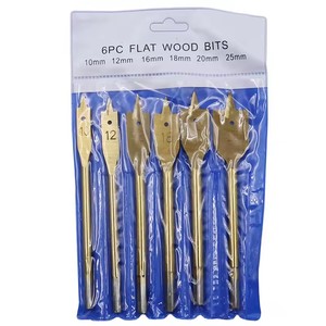 Juego de 6 Brocas de Espiga Hexagonales con Recubrimiento de Titanio Kangalu, Vástago de 1/4\", Tamaños de 10-25 mm, Herramientas Eléctricas para Perforar Madera, 1 Año de Garantía - Product Image 6