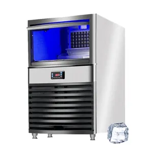 Ice Making Machine Home Commercial Automatic 60kg Ice Cube Block Maker Ice Maker Machine For Business Coffee Shop Food Trucks