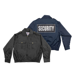 Pantalones de Uniforme de Guardia de Seguridad de Verano al por Mayor, Cortavientos con Emblema de Seguridad en la Espalda, Poliéster/Algodón, Unisex - Product Image 1