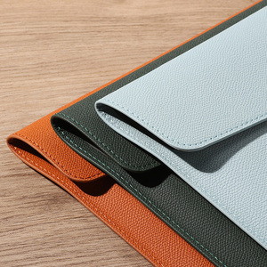 <span class=keywords><strong>A4</strong></span> carpeta de archivos bolsa suministros de oficina pu cuero bolso documento titular organizador logotipo personalizado - Product Image 5