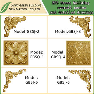 Retardante de fuego Decorativo Rossets & Onlays Muebles decorativos Onlays Apliques Molduras de esquina para Villa - Product Image 5