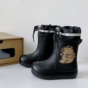 Bottes <span class=keywords><strong>de</strong></span> <span class=keywords><strong>pluie</strong></span> Capibara - Bottes courtes imperméables antidérapantes pour femmes, mignonnes pour les étudiantes, pour un port extérieur tendance - Product Image 2